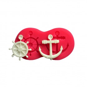 Силиконов калъп "Рул и котва"